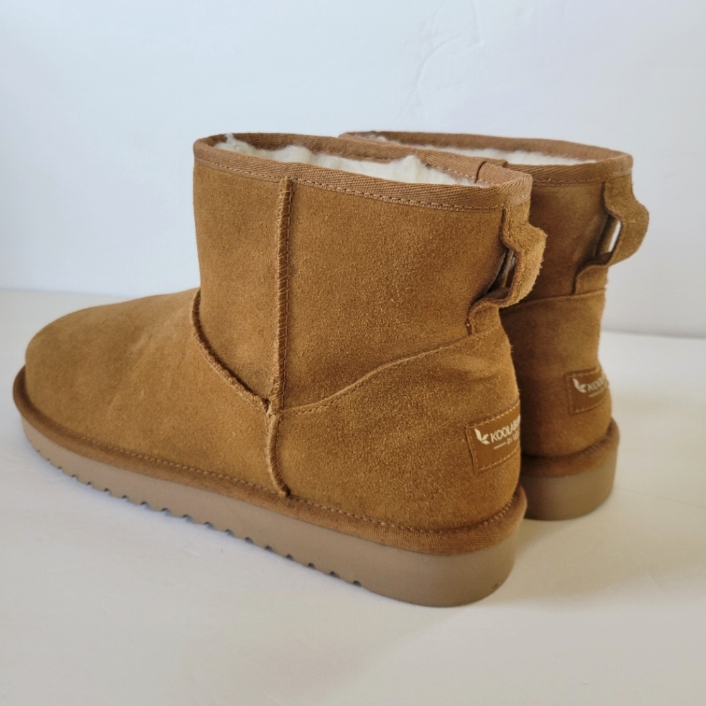 UGG Koolaburra Short Tan Soft Suede Women's Boots - Size 10 - New